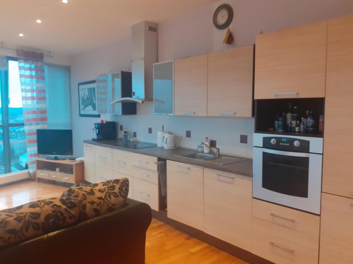 Luxury Apartment In Skyscraper Vilnius Ngoại thất bức ảnh