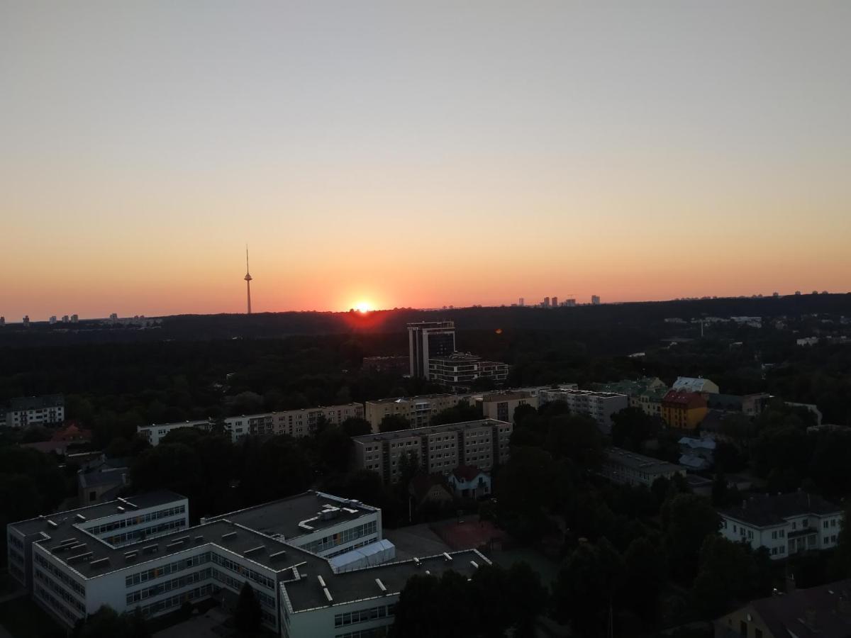 Luxury Apartment In Skyscraper Vilnius Ngoại thất bức ảnh