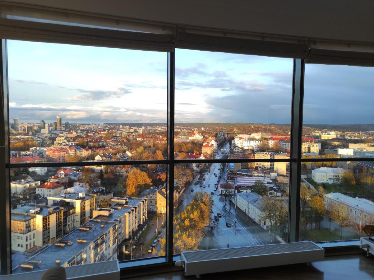 Luxury Apartment In Skyscraper Vilnius Ngoại thất bức ảnh